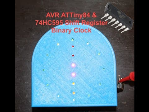 ATTiny-84 Binary Clock